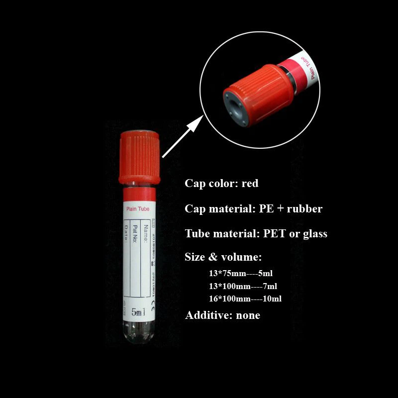 PET Vacuum Blood Collection Plain Tube