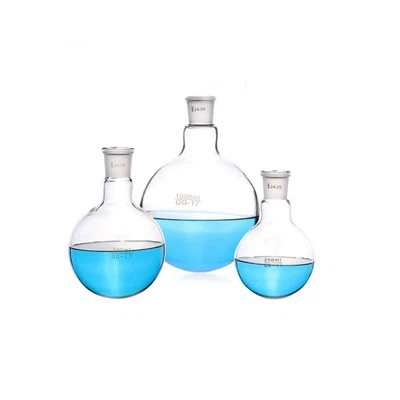 Laboratwa Verre 250ml 500ml Round Bottom Flacon Bouyi Flacon ak kou kout
